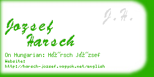jozsef harsch business card